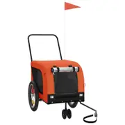 Andala Pets Pet Bike Trailer Orange and Black