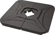 wikiwiki 230 Lbs Offset Patio Umbrella Base Cantilever Umbrella Base Hanging Umbrella Weighted Base Water & Sand Filled Weights Plate Set, for Banyan Umbrellas & Sycamore Umbrellas ONLY