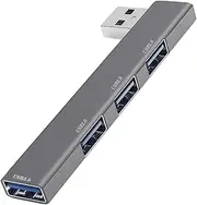 USB 3.0 Hub | USB 4 Port Adapter - Fast Data Transfer, USB Hub 4 Ports, Multiple USB 3.0 Hub, USB Extender for Laptop, Keyboard, Mouse