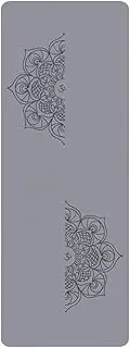 ‌3mm Thick Natural Rubber Yoga Mat With PU Surface, Non-Slip, Fitness/Pilates ‌