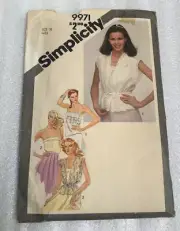 Simplicity Sewing Pattern 9971 Camisole and Unlined Jacket Size 10 Uncut FF