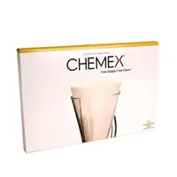 在飛比找蝦皮購物優惠-CHEMEX 3人份 專用 濾紙 無預摺 半月形☕木木咖啡。