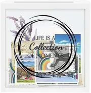 Memorial Box, Memorial Box Frame, Memorial Photo Frame Showcases for Souvenirs, Archive Box for Precious Moments, Display Cabinets, Exquisite Souvenir Frame Box,