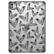 iPad Pro 11-inch (M4) iPad Impact Case Dripping Hearts Black