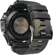 Ookids 26mm Nylon Watch Band Compatible for Garmin Fenix 7X/ Fenix 6X/ Fenix 5X/ Tactix Delta, Camouflage Quickfit Bands for Garmin Fenix 3/3 HR, Fenix 5X Plus/6X Pro/Descent MK1/Enduro