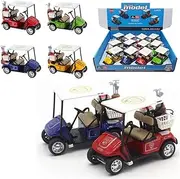 Liberty Imports 12 Pack Die-cast Metal Golf Cart Model Toy 1:32 Scale Vehicle (4 Inches)