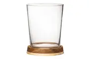 Tempa Harvey 2915ml Glass Ice Bucket Barware Container w Wooden Base Clear
