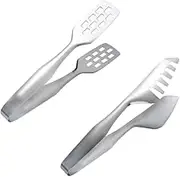 LAPYAPPE Cooking Tongs Set Steak Clamps Bread Tongs Stainless Steel Food Clips Multifunctional Kitchen Utensils