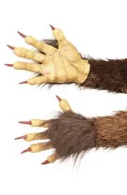 Latex Mens Krampus Claw Gloves Christmas Costume Accessory