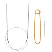 24" Circular Knitting Needles US 3/3.0mm Needles 5.51" Stainless Steel