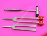 Tuning Fork Set of 3 - C128 ! C512 + Buck hammer Medical Diagnostic instruments