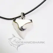 Bull Shark tooth silver Ag rip curl wave swirl s8