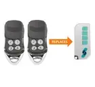 2 x Stoddart TX4/MPS/DPS/SDO21/12 Garage Door Remote Transmitter Replacement