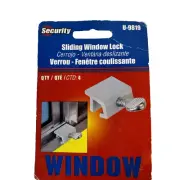 Window Security Lock (4 Pack) U 9819 Aluminum, Sliding