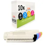 10x MWT Toner F Sleeve R OKI C-5950-CDTN C-5950-DTN C-5950-DN MC-560-DN C-5850-N