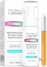 EB Lashes Eyelash Extension Lash Shampoo Foam Cleanser With Brush 50ML