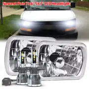 For Chevy Express Cargo Van 1500 2500 3500 Pair 7x6 5x7 Headlights Hi&Lo DRL