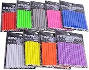 Bike Spoke Reflectors Set of 9 Colorful ABS Tubes for Increased Visibility Safety Universal Fit for All Bike Types