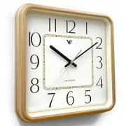 NEW Aldwin Square Wall Clock, Gold, 31cm