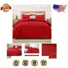 Reversible King Size Quilt Set - Modern Geometric Design for -Round Comfort