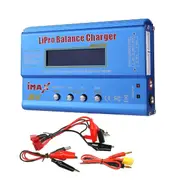 For B6 80W Lipo Battery Charger+XT60 Lipo NiMh Li-Ion Ni-Cd Digital Lipro Balance Charger Battery S Blue