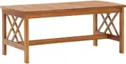 Acacia Wood Coffee Table - Modern Wood Table for Living Room, Tables with Refined Looks, Solid, 102x50x43 cm