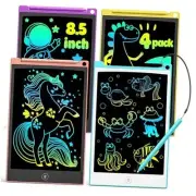 4 Pack LCD Writing Tablet, 8.5 Inch Colorful Doodle Board Drawing Tablet for