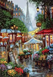 Paintworks Paint by Number 91741 14 x 11 Springtime in Paris