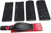 Car polishing kit Vacuum Sanding Block Set,Vacuuming Sanding Disc Holder Sandpaper 4Pc Backing Polishing Pad Handheld Sander 70X198mm