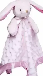 Pink Bunny Baby Lovey Security Blanket Pro Golem New In Box