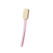 3Pcs Body Brush Scrubbing Back Massage Brush Cleaning Exfoliating Soft Fur Scrubber Long Handle Hanging Bathroom Supplies Accessories