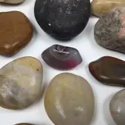 Pebbles River Rocks High Polished Aquarium Gravel Earth Science Samples. Variety