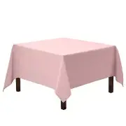 Square Tablecloth - 70 x 70 Inch Pink Table Cloth for Medium Square or Round ...