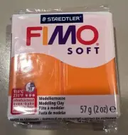 STAEDTLER 8020-42 FIMO Soft Oven-Hardening Polymer Modelling Clay - Tangerine