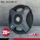 【BLADEZ】OP1-PU灰色奧林匹克包膠槓片-20KG(二入組)