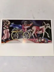 Postcard Artwork Chagall “The Cattle Dealer” reproduction New