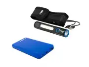 Kings Lithium Rechargeable Torch + Blue Power Bank 10000mAh