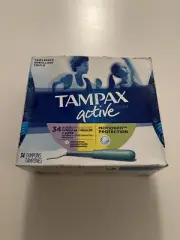 Tampax pearl active triplepack 8 light 18 regular 8 super 34 count box tampons