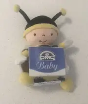 DMC Small Bee Baby Comforter Soft Plush Toy 20c-to Embroider Bag-See Photos NOS