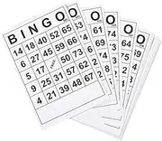 Bingo Game Paper Cards Single 60 Sheets Without Repeating Single