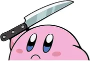 Matomo_Kir_by with Knife Anime Cartoon Funny Vinyl Sticker Auto Car Truck Wall Laptop | Sticker | 5.9"