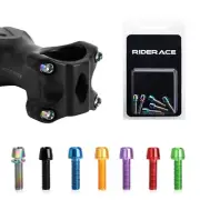 RIDERACE Bicycle Handlebar Screws Titanium-plated Stainless Steel M5*18MM MTB