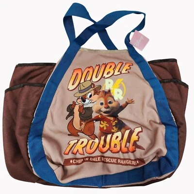 Disney Sega Chip N Dale Rescue Rangers Double Trouble Large Tote Bag