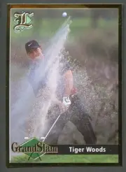 2001 Legends Sports Memorabilia Tiger Woods Bunker Shot Gold Foil Border