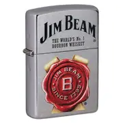 Zippo Jim Beam Street Lighter in Chrome (Made in USA) - Officially Licensed