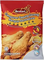 Bestari Crispy Frying Flour Mix Multipurpose Flour Hot & Spicy Blend Campuran Tepung Goreng Rangup Serbaguna 1kg