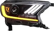 Car Headlights Compatible For Ford Ranger 2015-2020 Modified Car Dynamic Signals Car Headlamp Accessories