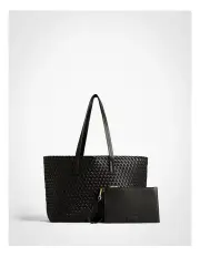 [Witchery] Nikki Woven Tote Bag in Black