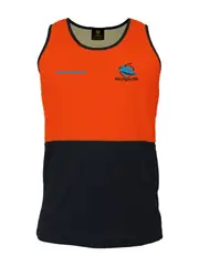 Cronulla Sharks NRL Hi Vis Work Singlet Shirt Orange