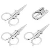 4PCS Folding Scissors Portable Stainless Steel Scissors, Mini Foldable Travel...